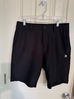 Hurley Men's Black Athletic Stretch Shorts
